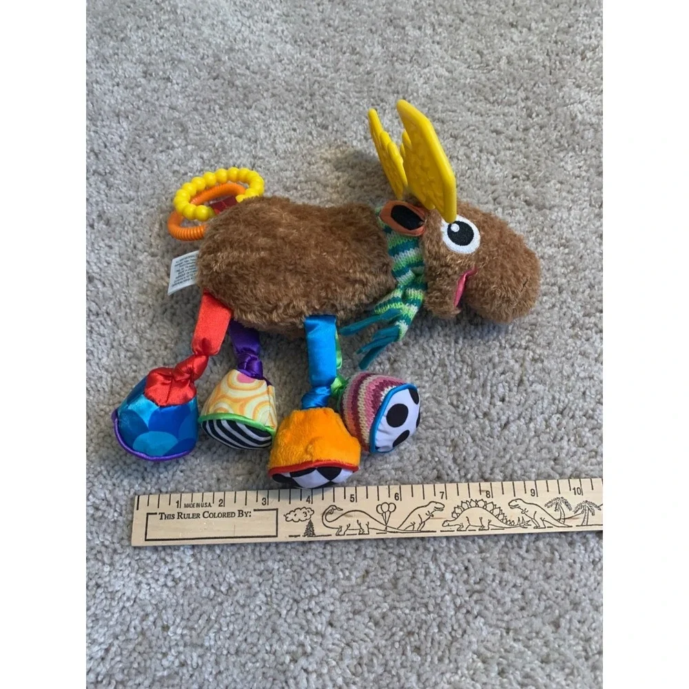 Lamaze‎ Fun Moose Baby Toy 0-24 Months Plush Multicolor Fabric By TOMY With Clip